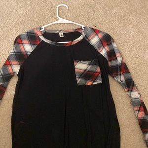 Long sleeve flannel shirt